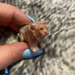 Miniature Crystal Tiger Figurine